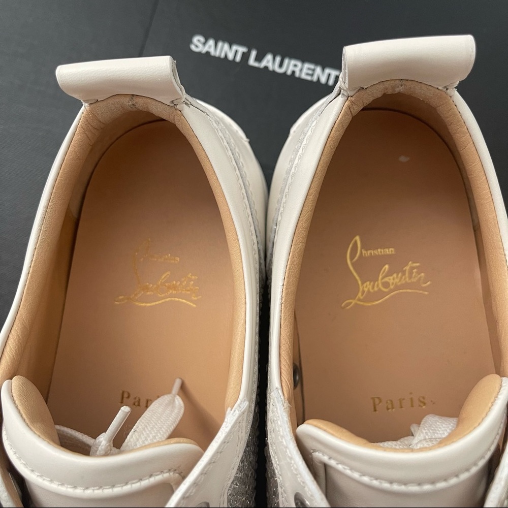 Christian Louboutin Louis Junior Mix Strass In Version Snow, size 40, worn - Picture 8 of 10
